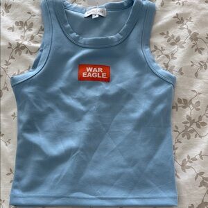 Scarlet & Gold Light Blue "War Eagle" Tank Top